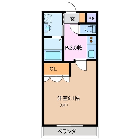 加佐登駅 徒歩8分 2階の物件間取画像